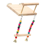 Maxbell Parrot Birds Wooden Perch Cage Hanging Holder Cockatiel  Stand and swing