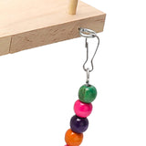 Maxbell Parrot Birds Wooden Perch Cage Hanging Holder Cockatiel  Stand and swing