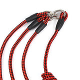 Maxbell Dog Leash Rope Sturdy Traction Rope for Running Large Medium Dog Walking Red Black
