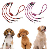 Maxbell Dog Leash Rope Sturdy Traction Rope for Running Large Medium Dog Walking Red Black