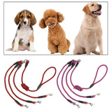 Maxbell Dog Leash Rope Sturdy Traction Rope for Running Large Medium Dog Walking Red Black
