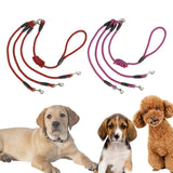 Maxbell Dog Leash Rope Sturdy Traction Rope for Running Large Medium Dog Walking Red Black