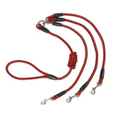 Maxbell Dog Leash Rope Sturdy Traction Rope for Running Large Medium Dog Walking Red Black