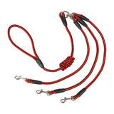 Maxbell Dog Leash Rope Sturdy Traction Rope for Running Large Medium Dog Walking Red Black