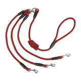 Maxbell Dog Leash Rope Sturdy Traction Rope for Running Large Medium Dog Walking Red Black