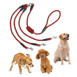 Maxbell Dog Leash Rope Sturdy Traction Rope for Running Large Medium Dog Walking Red Black