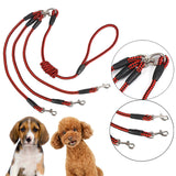Maxbell Dog Leash Rope Sturdy Traction Rope for Running Large Medium Dog Walking Red Black