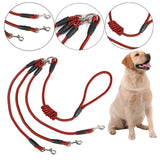 Maxbell Dog Leash Rope Sturdy Traction Rope for Running Large Medium Dog Walking Red Black
