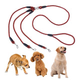 Maxbell Dog Leash Rope Sturdy Traction Rope for Running Large Medium Dog Walking Red Black