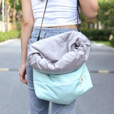 Maxbell Cute Cat Dog Carrier Bag Shoulder Bag Walking Small Animals Tote  Green