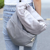 Maxbell Cute Cat Dog Carrier Bag Shoulder Bag Walking Small Animals Tote  Grey