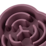 Maxbell Slow Feeder Dog Bowl Anti Choking Durable Pet Puzzle Feeding Interactive Toy Dark Red