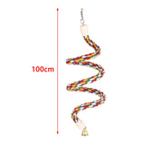 Maxbell Bendable Bird Rope Perch Chew Perches Parrot Climbing Rope 39.37inch