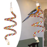 Maxbell Bendable Bird Rope Perch Chew Perches Parrot Climbing Rope 39.37inch