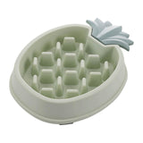 Maxbell Pet Puzzle Bowls Feeder Anti Skid Dog Slow Down Eating Bowl for Obesity Green