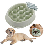 Maxbell Pet Puzzle Bowls Feeder Anti Skid Dog Slow Down Eating Bowl for Obesity Green