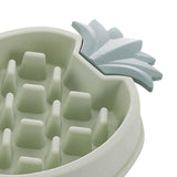 Maxbell Pet Puzzle Bowls Feeder Anti Skid Dog Slow Down Eating Bowl for Obesity Green