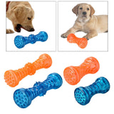 Maxbell Dog Chew Toys Teeth Cleaning Durable Squeaky Dog Toys Blue 18x5cm