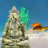 Maxbell Aquarium Landscape Decoration Fish Tank Fishbowl Meditation Ganesha Statue