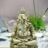 Maxbell Aquarium Landscape Decoration Fish Tank Fishbowl Meditation Ganesha Statue