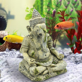 Maxbell Aquarium Landscape Decoration Fish Tank Fishbowl Meditation Ganesha Statue