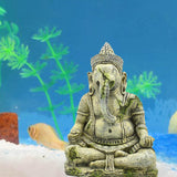 Maxbell Aquarium Landscape Decoration Fish Tank Fishbowl Meditation Ganesha Statue