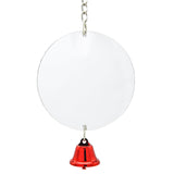 Maxbell Bird Cage Mirror Hanging Bell Anti Broken for Canaries Cockatiel  10cm