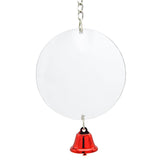 Maxbell Bird Cage Mirror Hanging Bell Anti Broken for Canaries Cockatiel  10cm