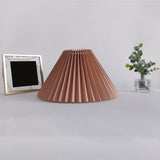 Maxbell Desk Lamp Shade Dust Proof Fashion Creative Pleated Lampshade for Cafe Home Khaki