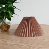 Maxbell Desk Lamp Shade Dust Proof Fashion Creative Pleated Lampshade for Cafe Home Khaki