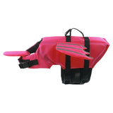 Maxbell Dog Life Jacket with Handle Dog Life Vest Adjustable for Beach Boating Pool Rose Red M