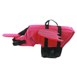 Maxbell Dog Life Jacket with Handle Dog Life Vest Adjustable for Beach Boating Pool Rose Red M