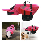 Maxbell Dog Life Jacket with Handle Dog Life Vest Adjustable for Beach Boating Pool Rose Red M