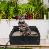 Maxbell Foldable Cat Litter Pan Litter Carrier Pan Packable Leak Proof for Outdoor
