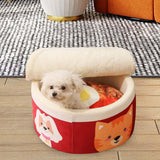 Maxbell Cute Pet Cat Bed Basket Cushion Puppy Kitten Kennel Soft House Dog Pet L