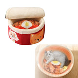 Maxbell Cute Pet Cat Bed Basket Cushion Puppy Kitten Kennel Soft House Dog Pet L