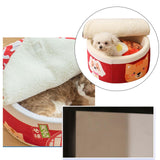 Maxbell Cute Pet Cat Bed Basket Cushion Puppy Kitten Kennel Soft House Dog Pet L