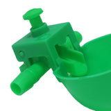 Maxbell 10x Automatic Chicken Drinkers Cups Cage Hang for Poultry Chicks green 7x5cm