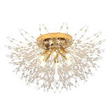 Maxbell Crystal Chandelier Pendant Lamp for kitchen Room 6 heads Warm