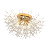 Maxbell Crystal Chandelier Pendant Lamp for kitchen Room 6 heads Warm