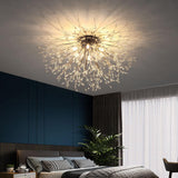 Maxbell Crystal Chandelier Pendant Lamp for kitchen Room 6 heads Warm