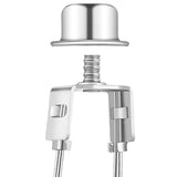 Maxbell Lamp Shade Lights Bulb Adapter Clip, with Shade Attaching Finial Top Silver