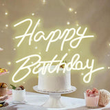Maxbell LED Letter Light Sign Night Lamp USB Powered Reusable for Birthday Bedroom Birthday Warm White