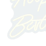 Maxbell LED Letter Light Sign Night Lamp USB Powered Reusable for Birthday Bedroom Birthday Warm White