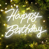Maxbell LED Letter Light Sign Night Lamp USB Powered Reusable for Birthday Bedroom Birthday White Light