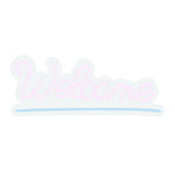 Maxbell LED Letter Light Sign Night Lamp USB Powered Reusable for Birthday Bedroom Pink Welcome
