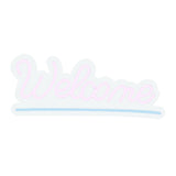 Maxbell LED Letter Light Sign Night Lamp USB Powered Reusable for Birthday Bedroom Pink Welcome