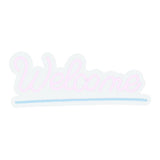 Maxbell LED Letter Light Sign Night Lamp USB Powered Reusable for Birthday Bedroom Pink Welcome
