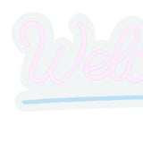 Maxbell LED Letter Light Sign Night Lamp USB Powered Reusable for Birthday Bedroom Pink Welcome