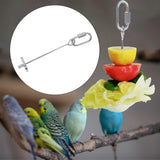 Maxbell Vegetable Skewer Bird Feeder Veggies Meat Skewer for Pet Hanging Toy S